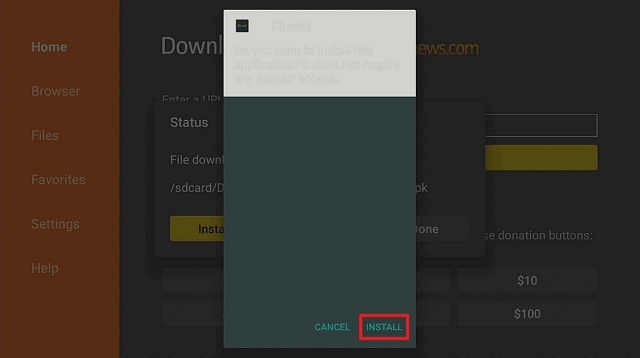 Step 16 Install Flixoid App on Firestick