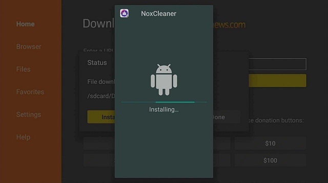 Step 17 Install Nox Cleaner to your Firestick