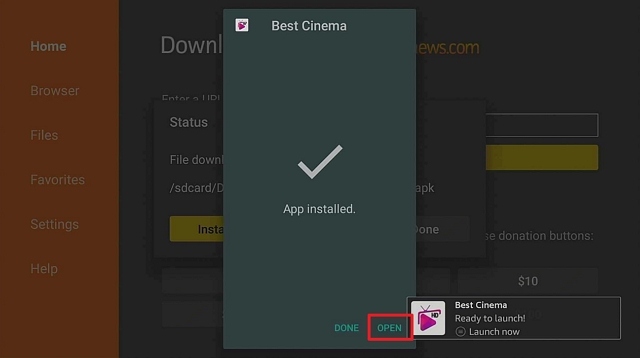 Install Best Cinema App on Firestick 17