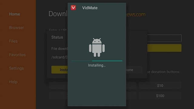 Step 17 Install Vidmate HD App on Firestick