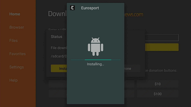 Step 17 Install Eurosports App on Firestick