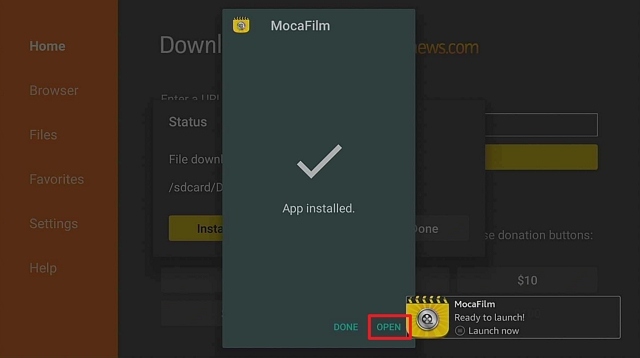 Step 17 Install MocaFilm HD App on Firestick