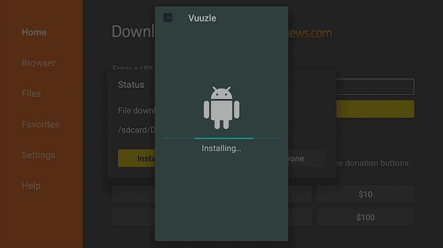Step 17 Instal Vuuzle App on Firestick