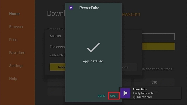Step 18 Install Powertube on Firestick