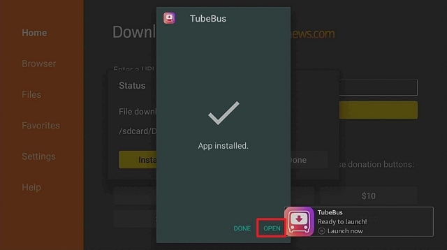Step 18 Install Tubebus on Firestick