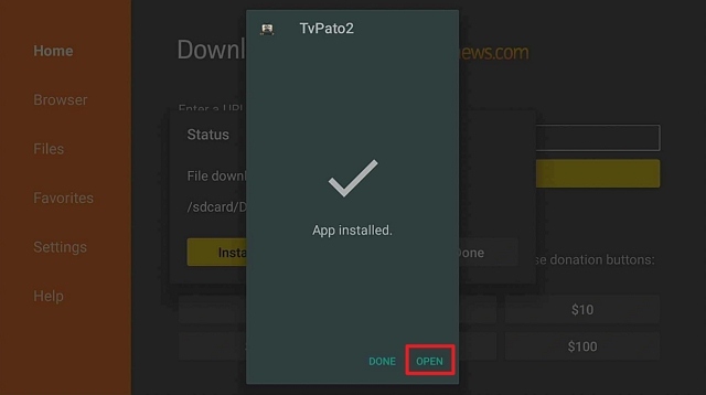 Step 18 Install Patoplayer on Firestick