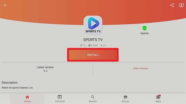Step 19 Install Sports TV 8 on Amazon Firestick
