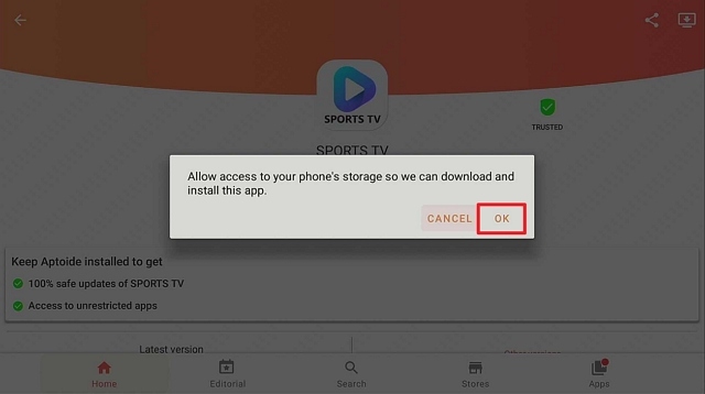 Step 20 Install Sports TV 8 on Amazon Firestick