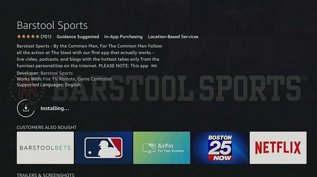 Install Barstool Sports on Firestick 8