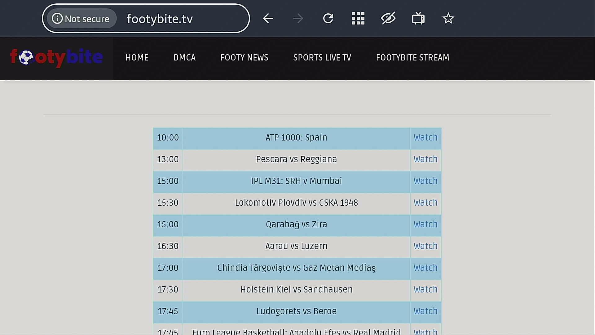 Step 9 Watch Footybite