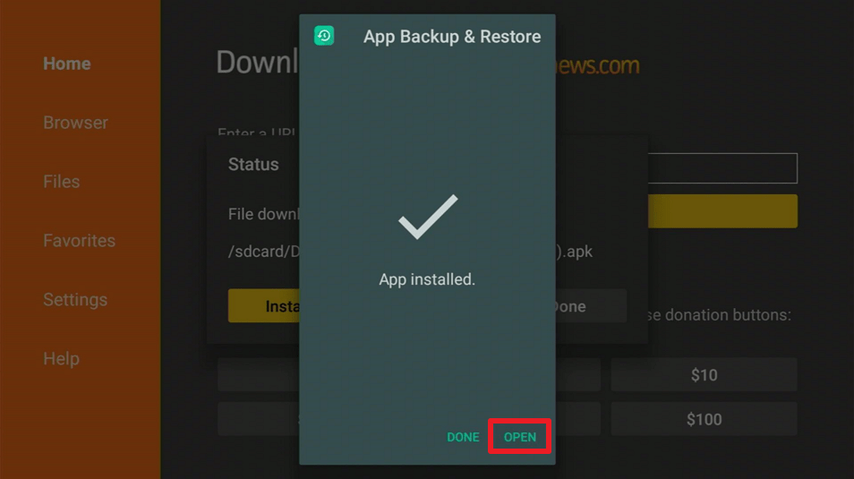 Install App Backup3