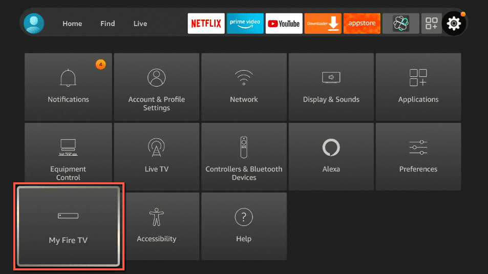 step 2 Install MyTuner Radio Pro on Firestick