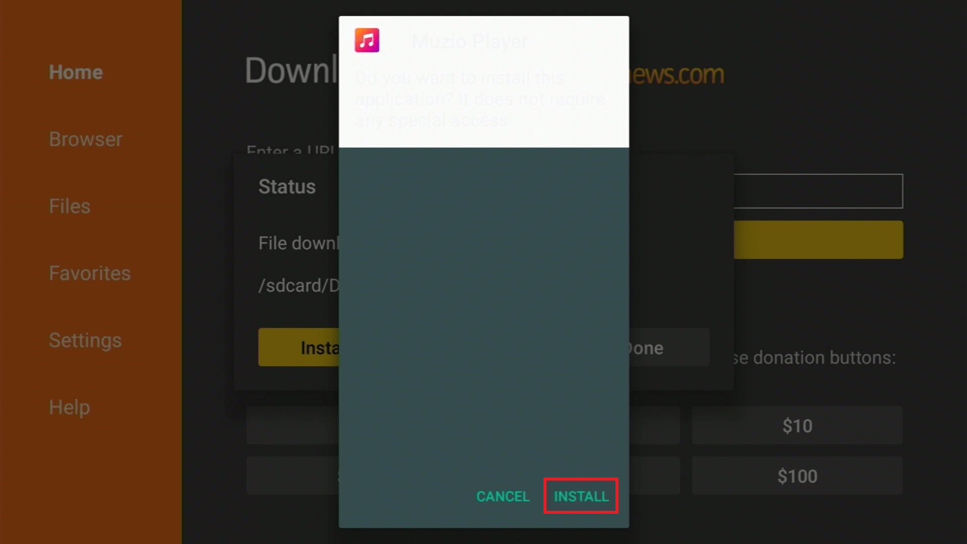 Install Muzio2