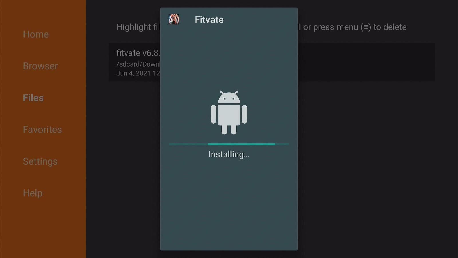 Step 17 Install Fitvate on Firestick