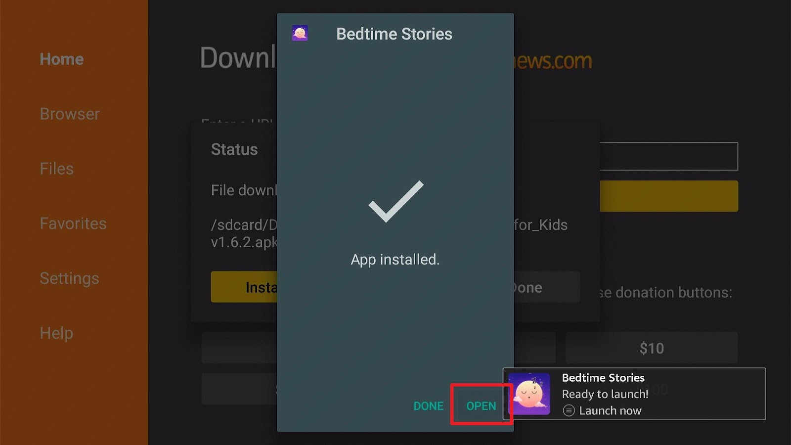 Step 18 Install Bedtime Stories for Kids on Firestick