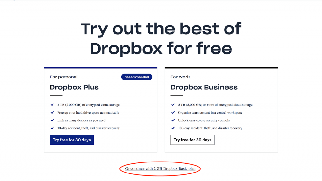 Create an Account and Upload Files on Dropbox Step 7