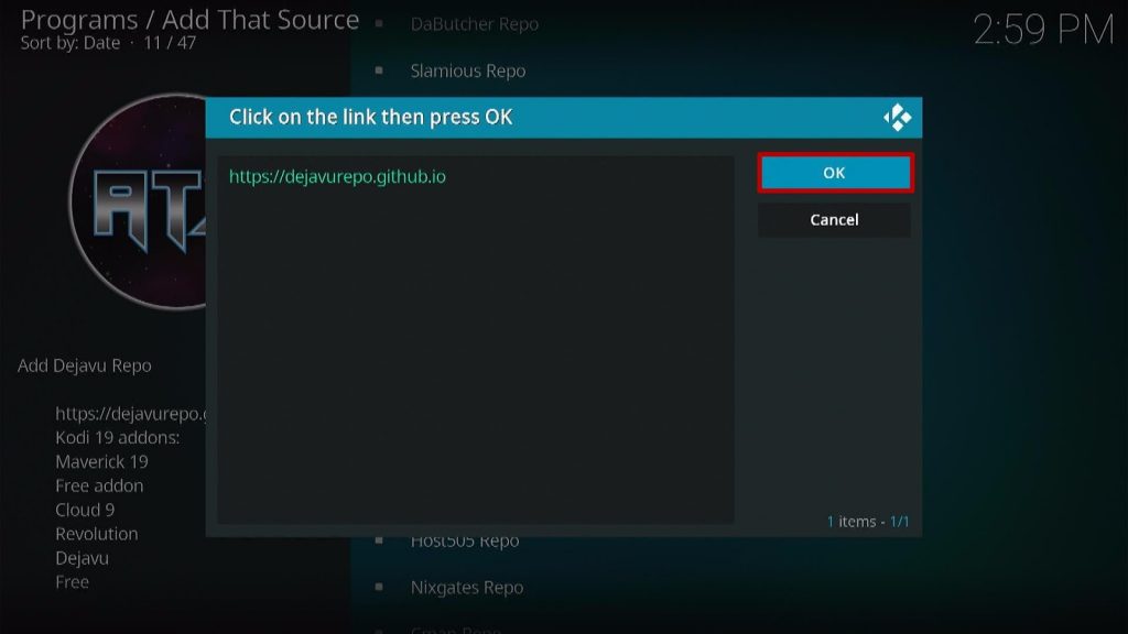 How to Setup Add That Source Step 2