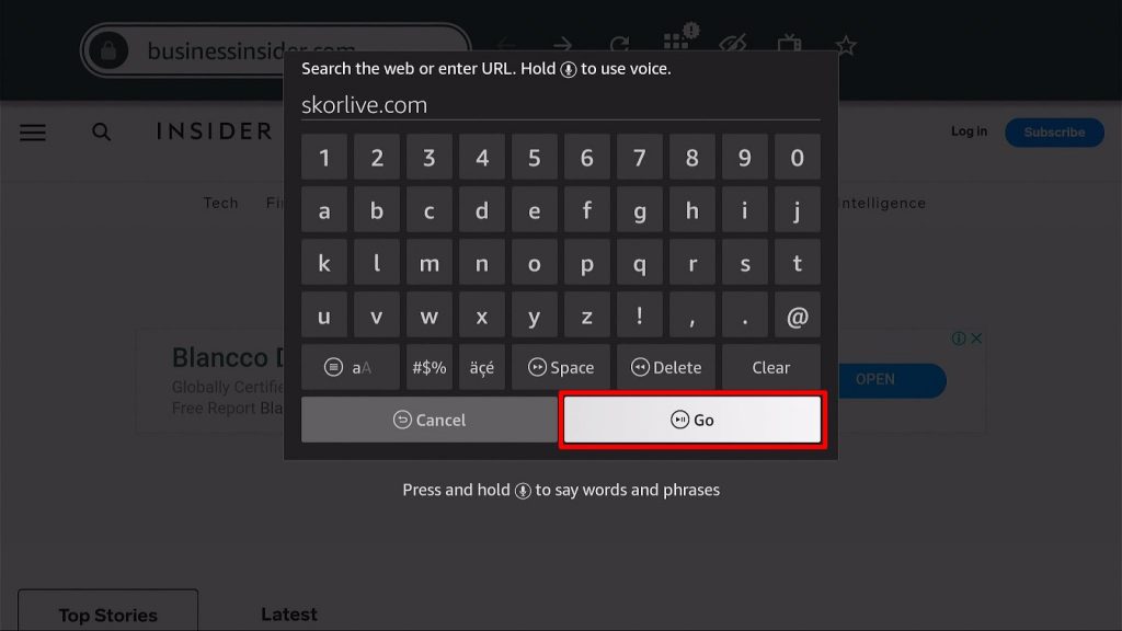 How to Watch Skorlive.com on Firestick Device Step 13