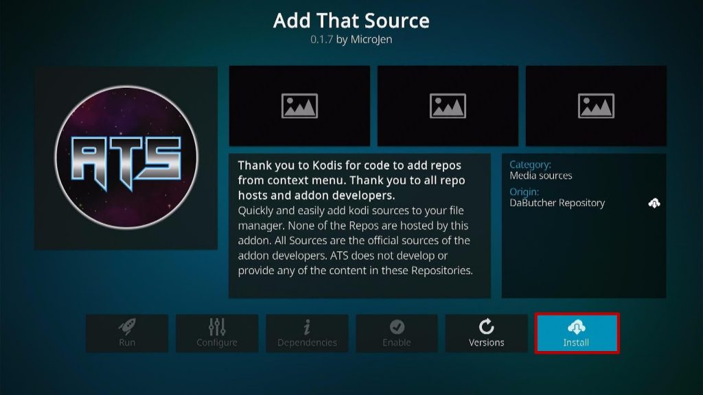 Install Add That Source Kodi Addon Step 19