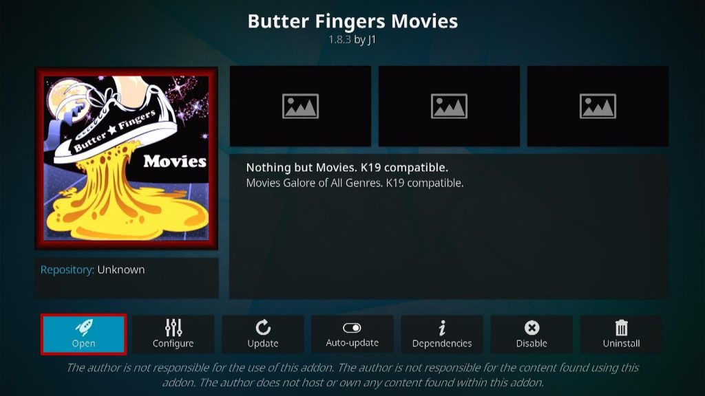 Install Butter Finger Movies Kodi Addon Step 15