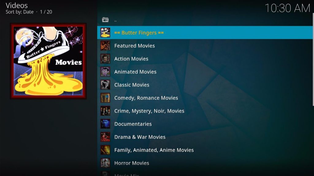 Install Butter Finger Movies Kodi Addon Step 16
