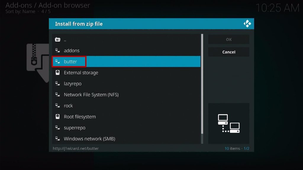 Install Butter Finger Movies Kodi Addon Step 5