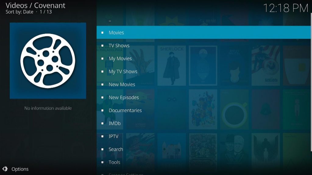 Install Covenant Kodi Addon Step 16