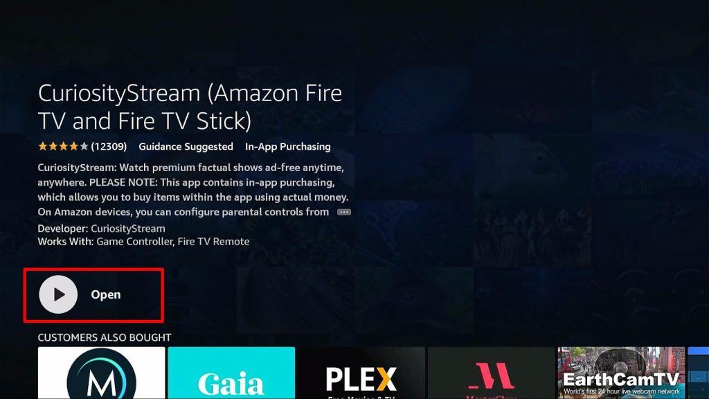 Install CuriousityStream App on Firestick Step 8