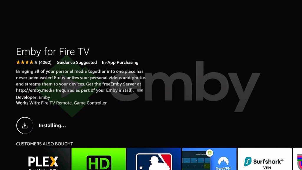 Install Emby Directly on Firestick Step 8
