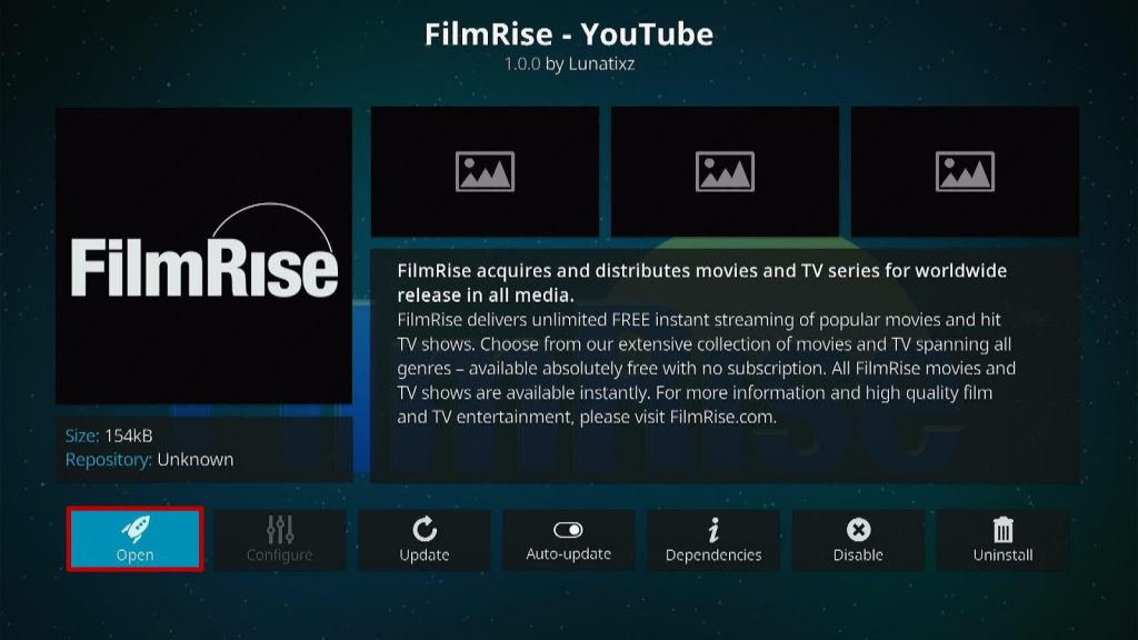 Install FilmRise on Kodi Step 9