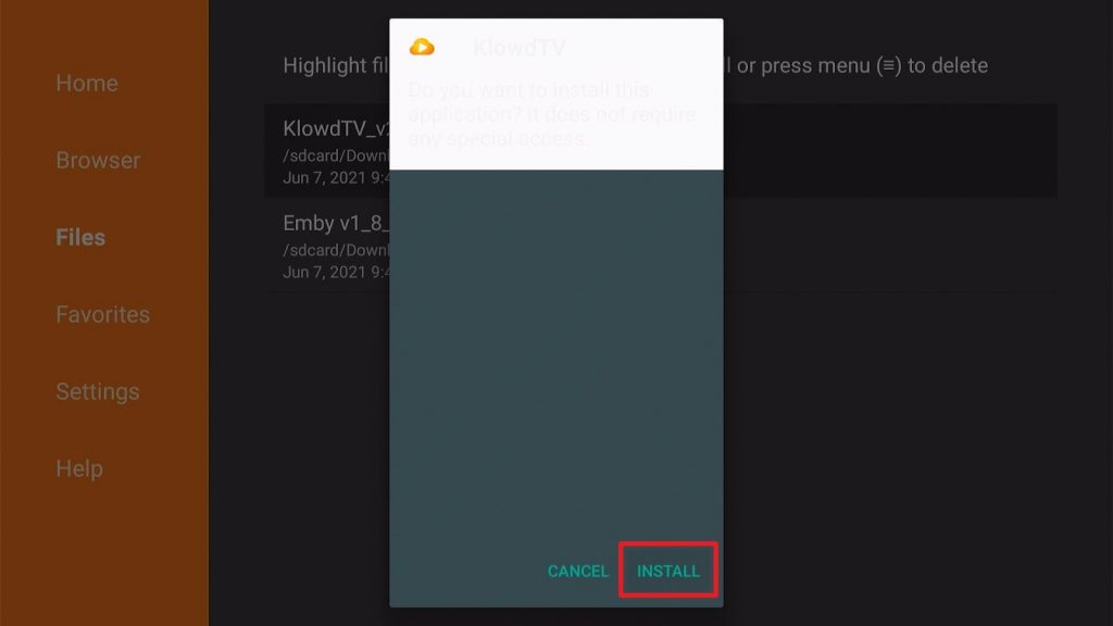 Install Klowdtv on Firestick Step 16