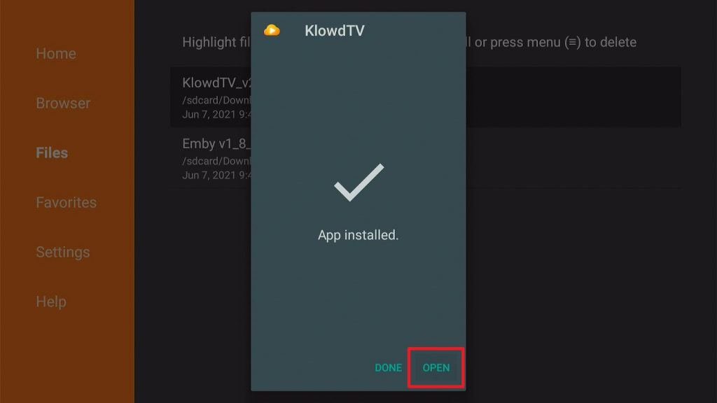 Install Klowdtv on Firestick Step 18