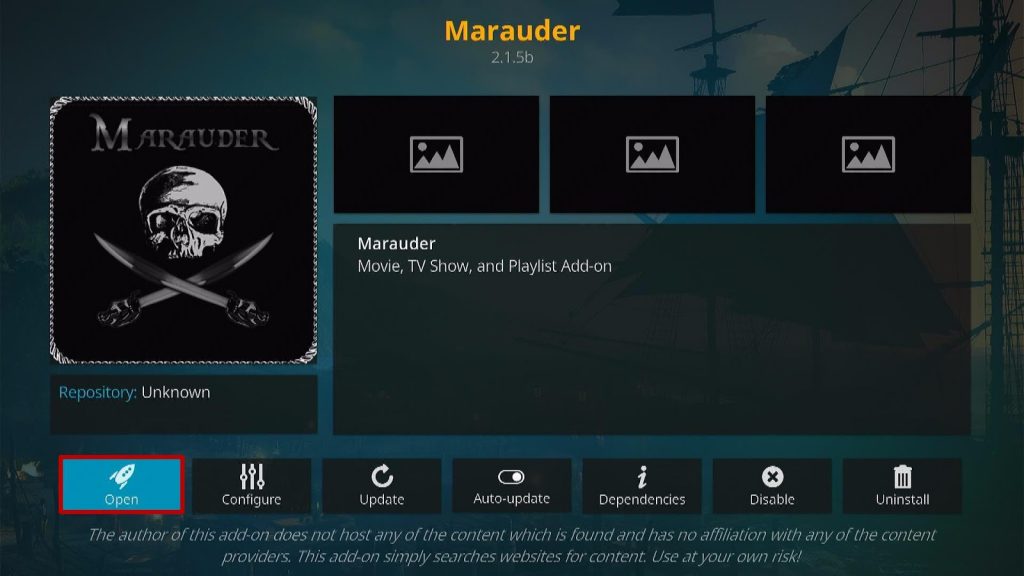 Install Marauder Kodi Addon Step 15