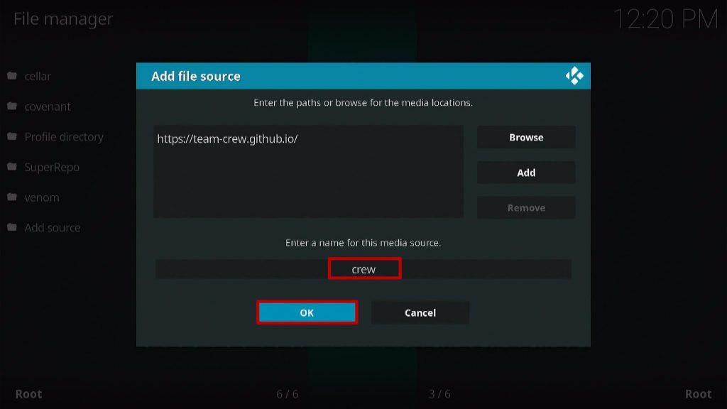 Install Marauder Kodi Addon Step 2