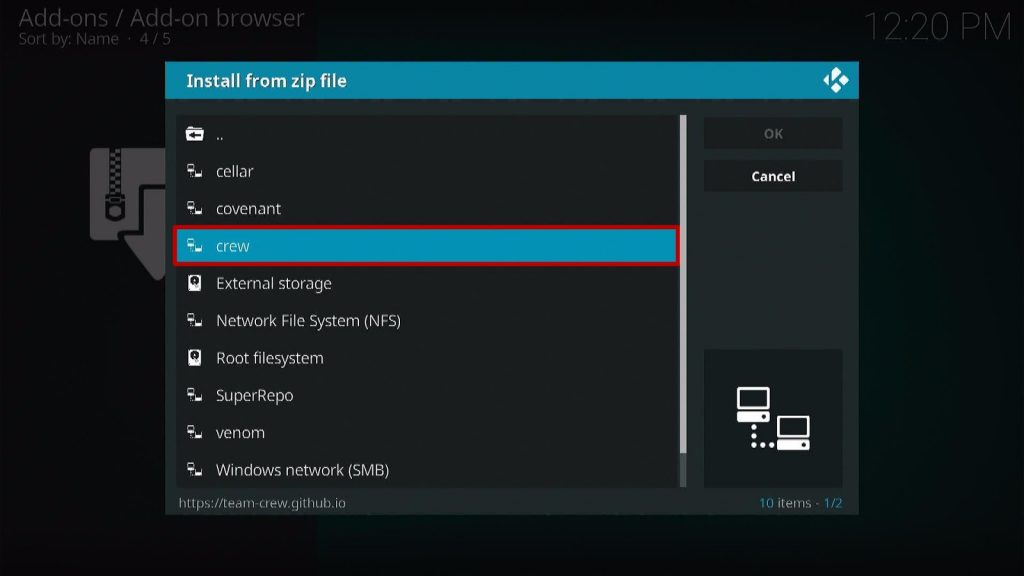 Install Marauder Kodi Addon Step 5