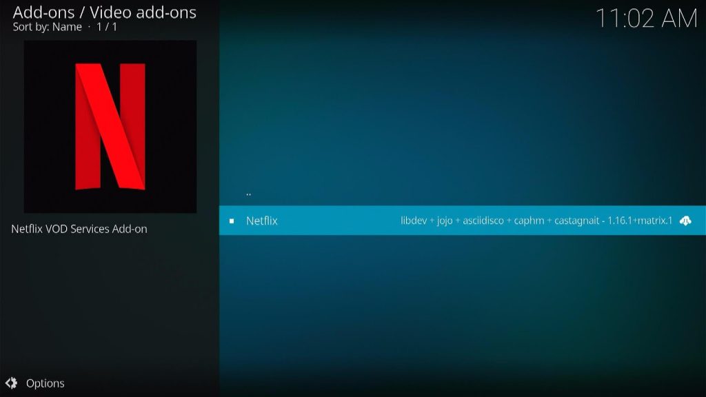 Netflix Kodi Addon