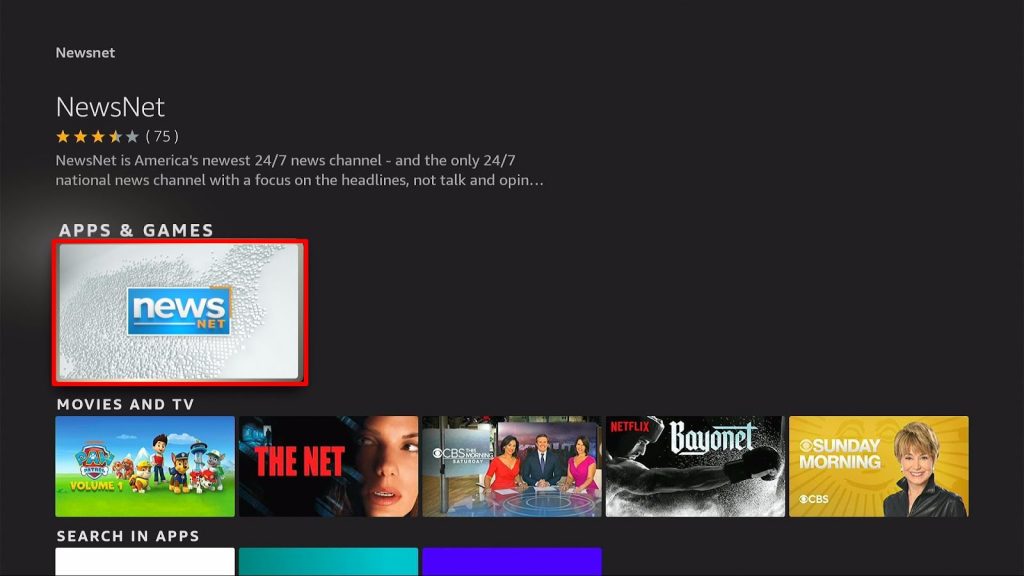Install NewsNet App on Firestick Step 5
