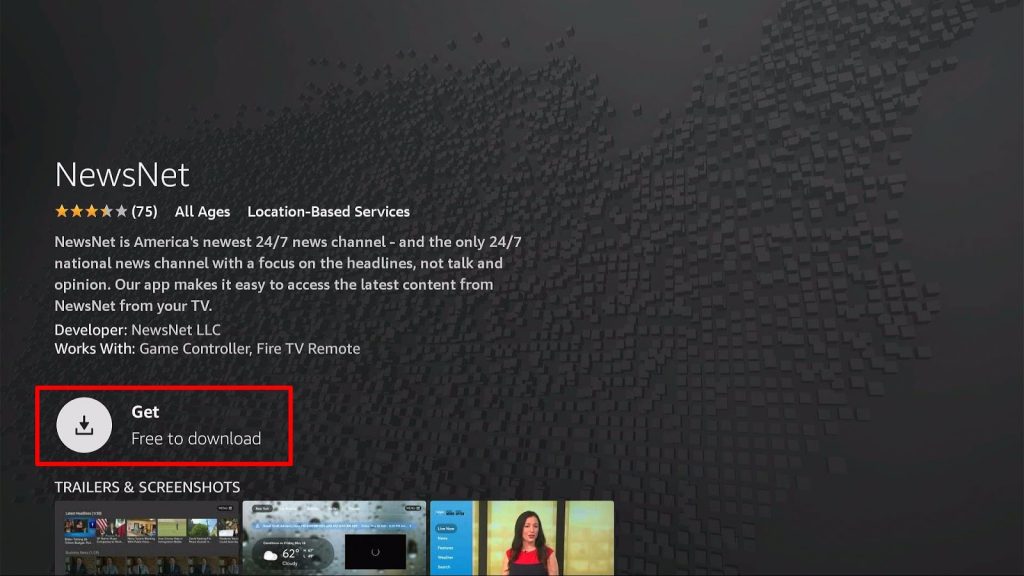 Install NewsNet App on Firestick Step 6