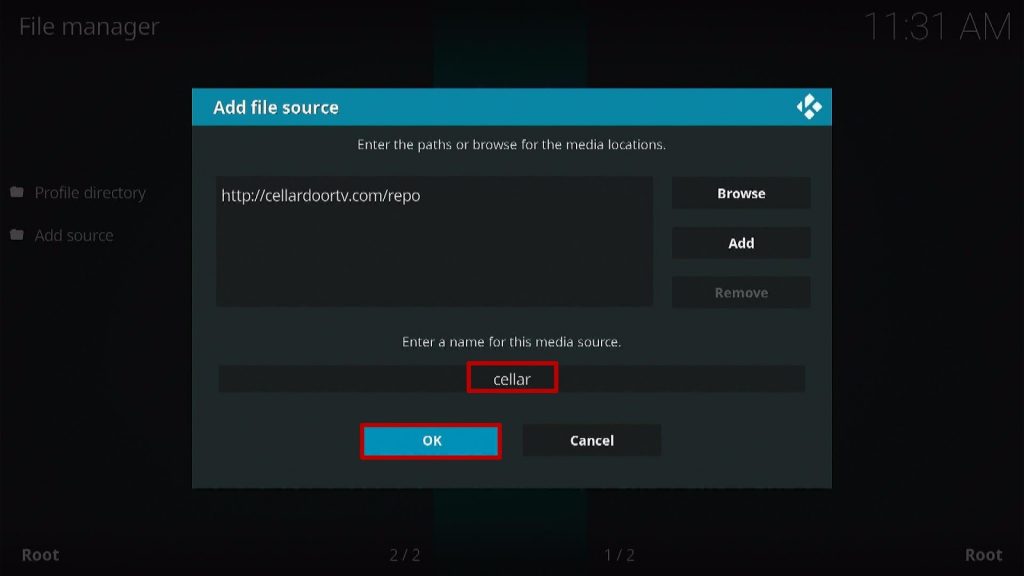 Install Number Kodi Addon Step 2