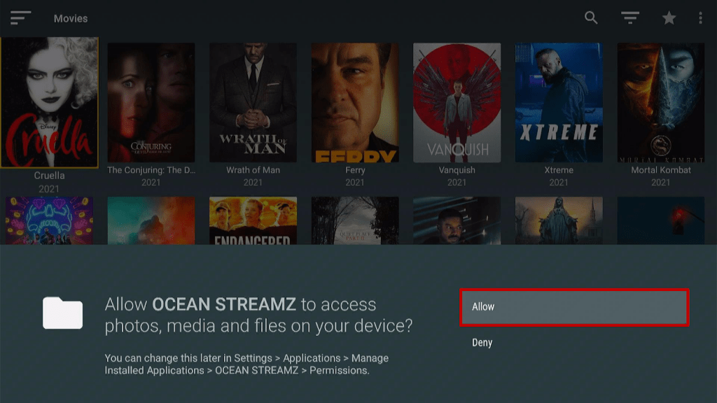 Install Oceanstreamz App on Firestick Step 21