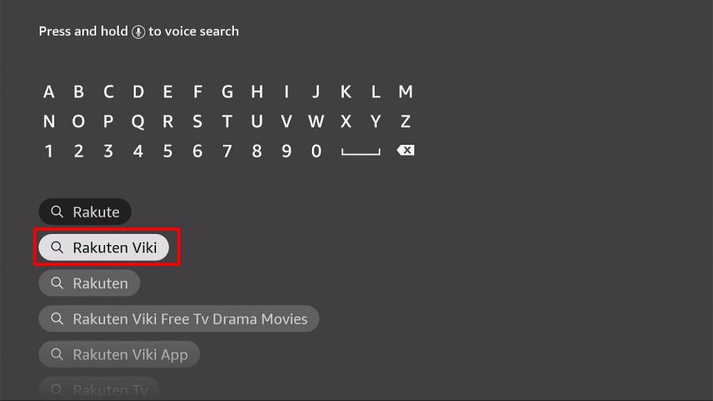 Install Rakuten Viki App on Firestick Step 4