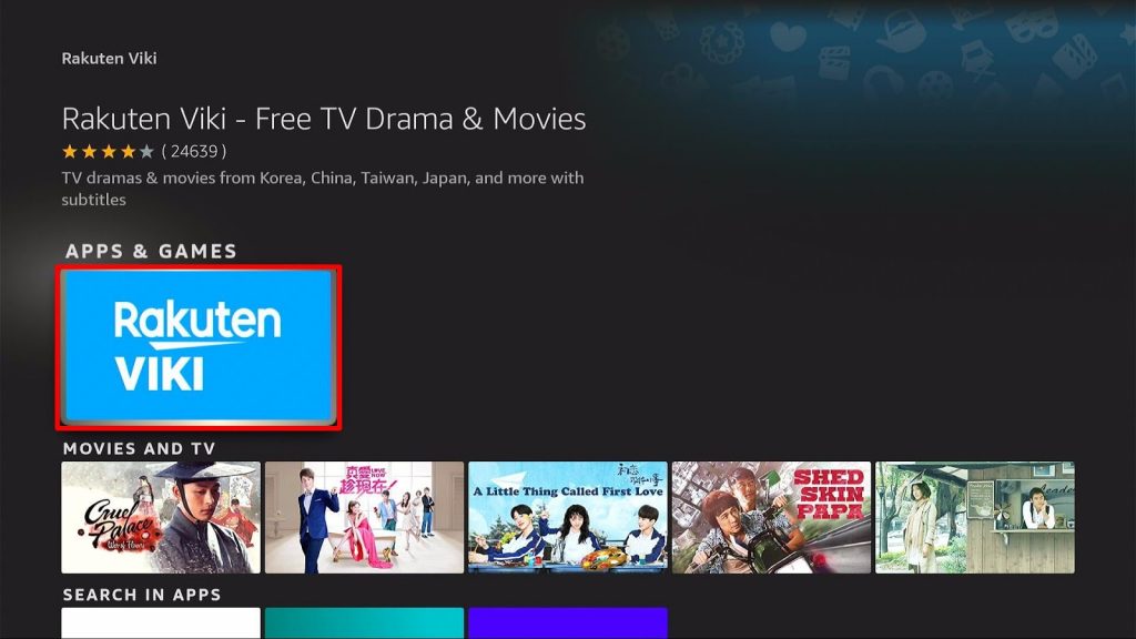 Install Rakuten Viki App on Firestick Step 5