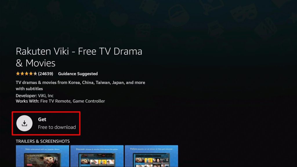 Install Rakuten Viki App on Firestick Step 6