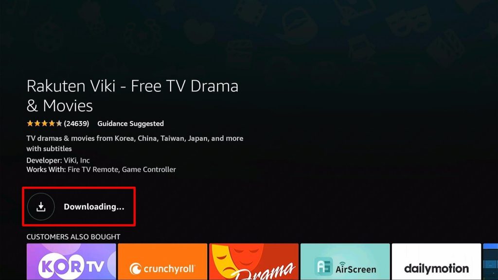 Install Rakuten Viki App on Firestick Step 7