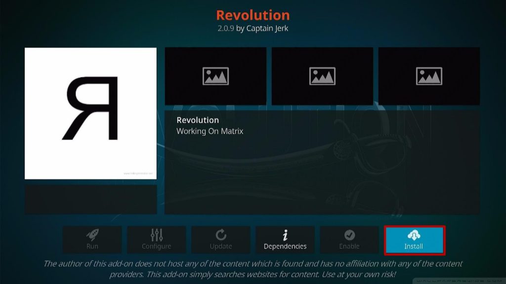 Install Revolution Kodi Addon Step 12