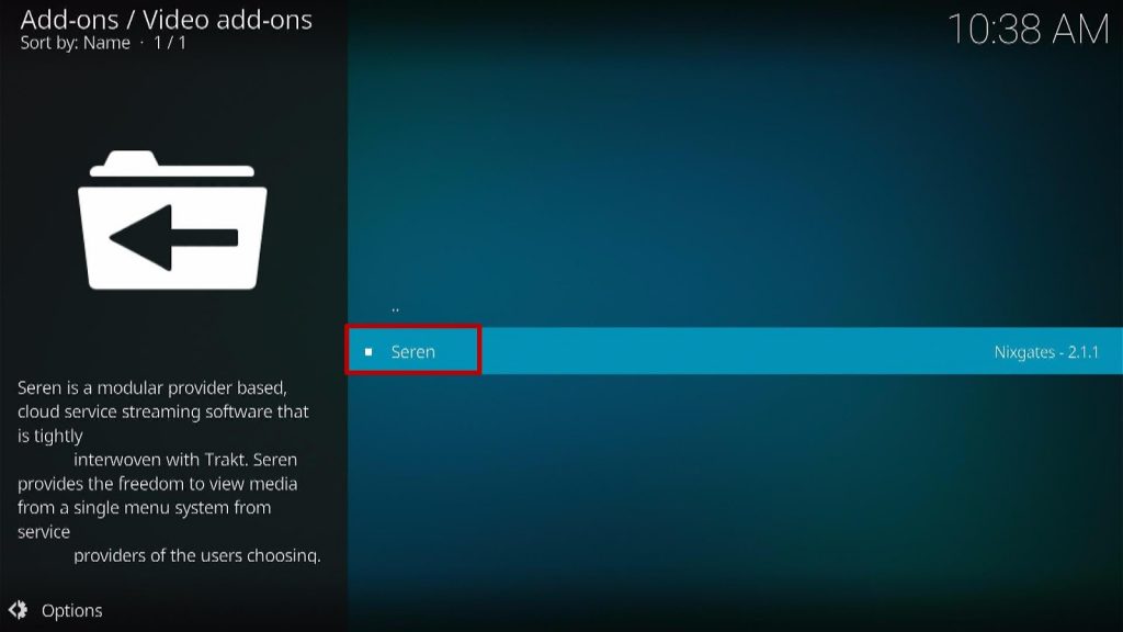 Install Seren Kodi Addon Step 11