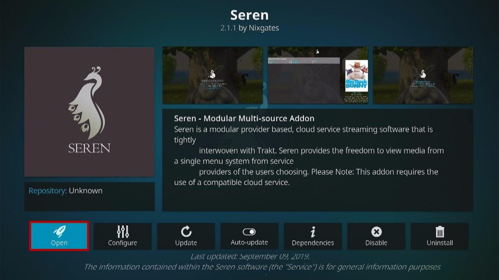 Install Seren Kodi Addon Step 15
