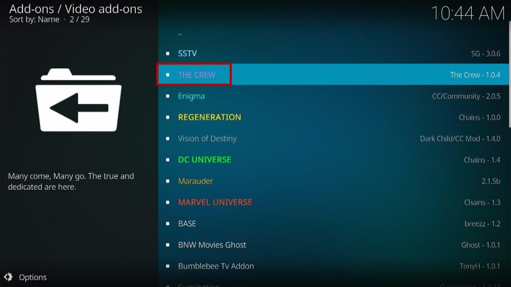 Install The Crew Kodi Addon Step 11
