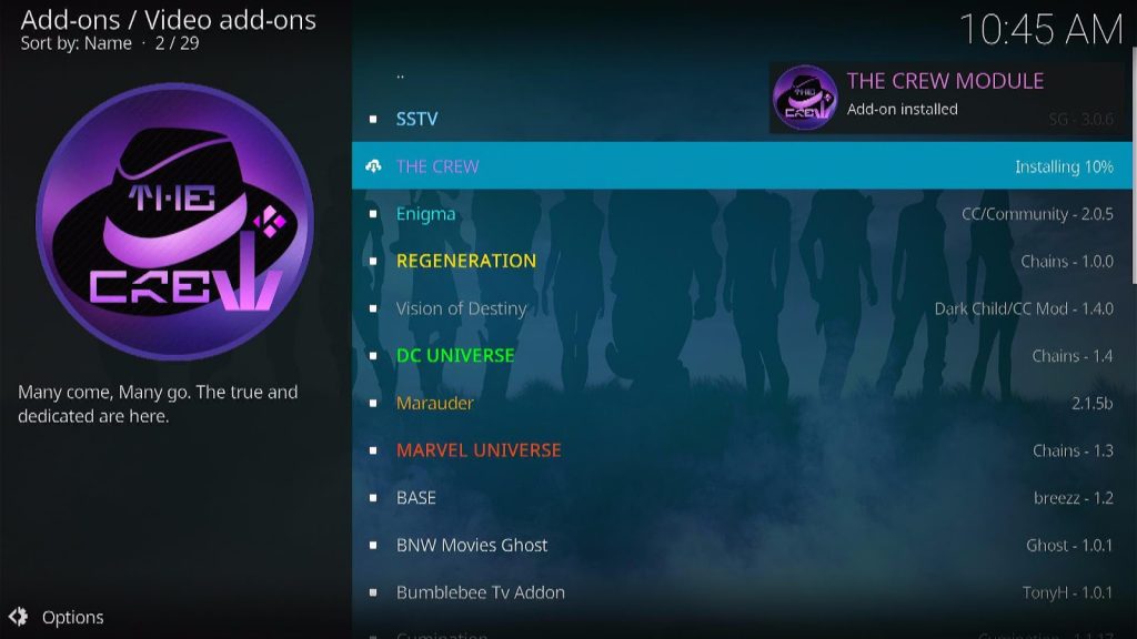 Install The Crew Kodi Addon Step 14