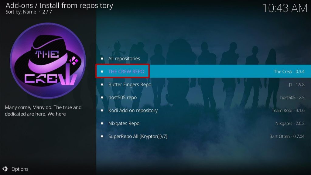 Install The Crew Kodi Addon Step 9